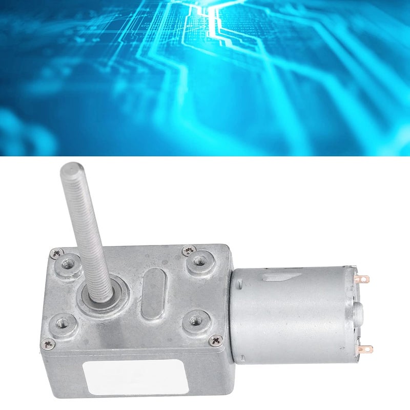 DC6V 90RPM Gear Motor with Self Locking Low Noise M6 Threaded Shaft 50mm for Industrial Drive - Image 4